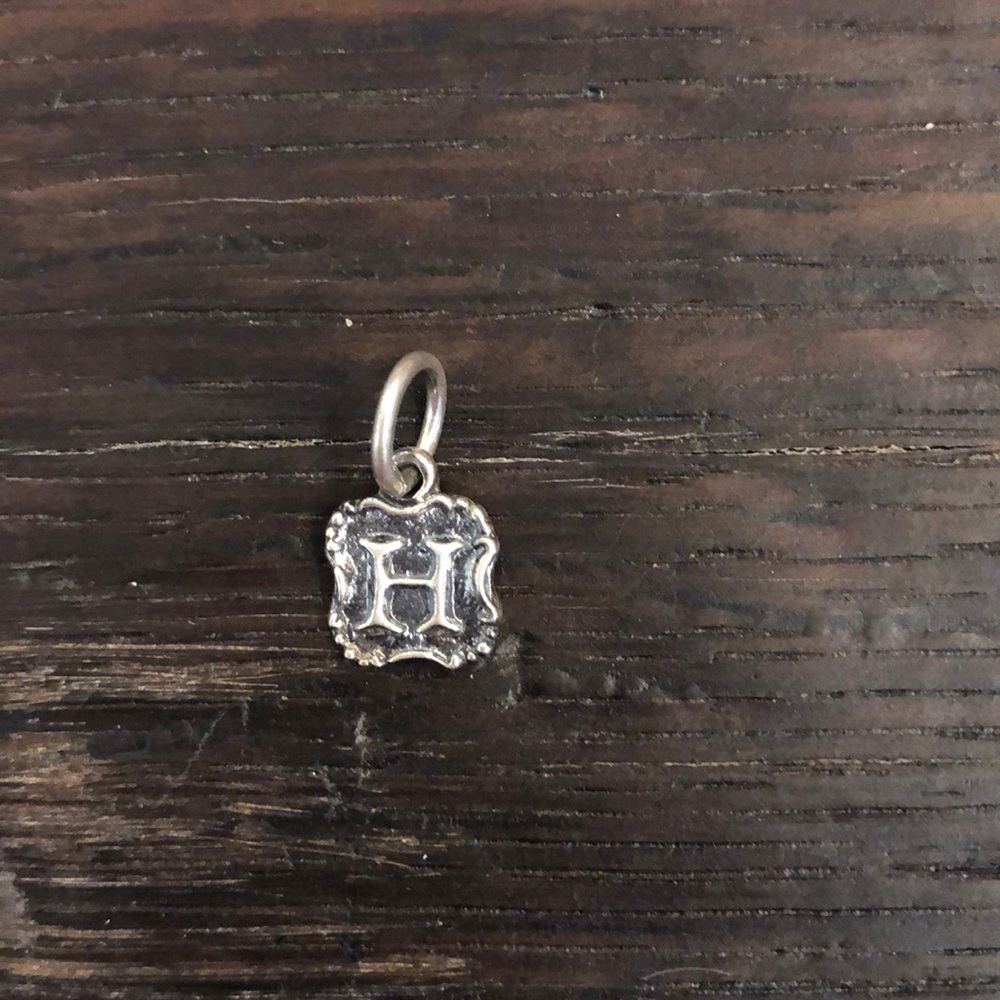 Letter “H” Crest Insignia Charm Waxing Poetic